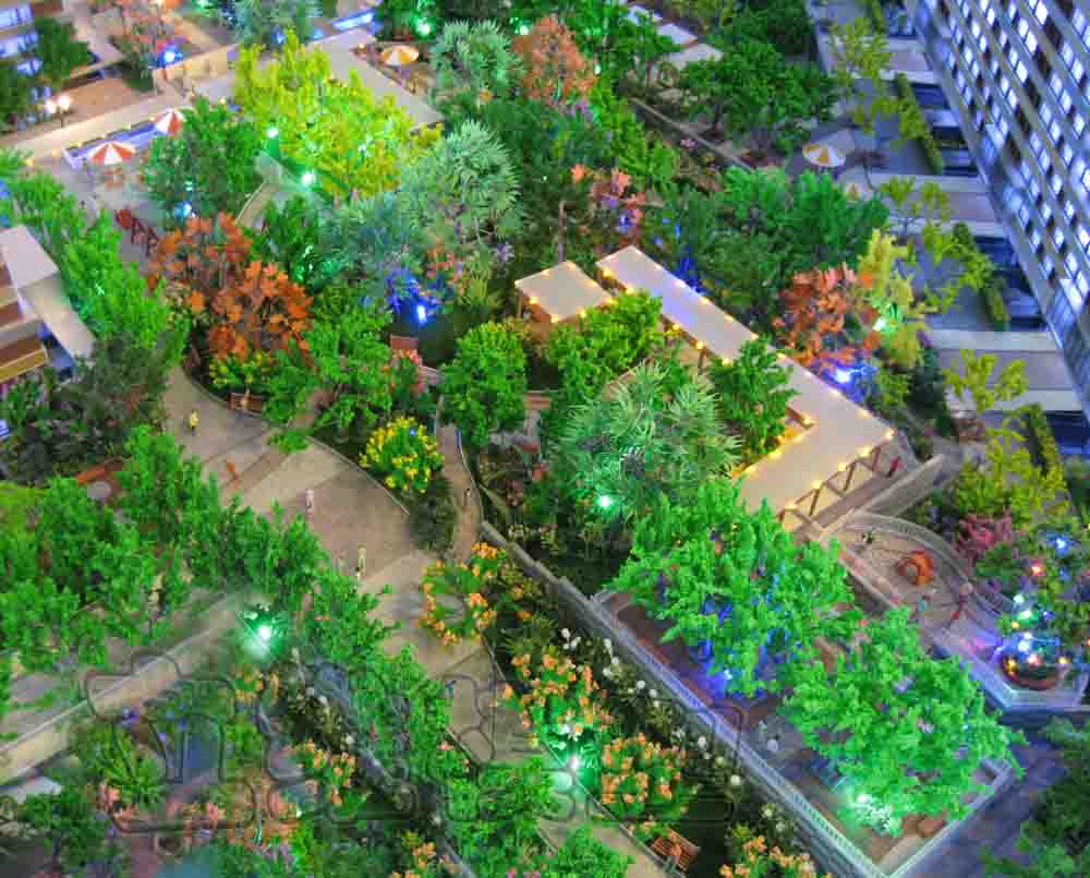 东胜城投项目景观模型1：100