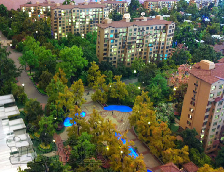 山水倾庭模型1:120