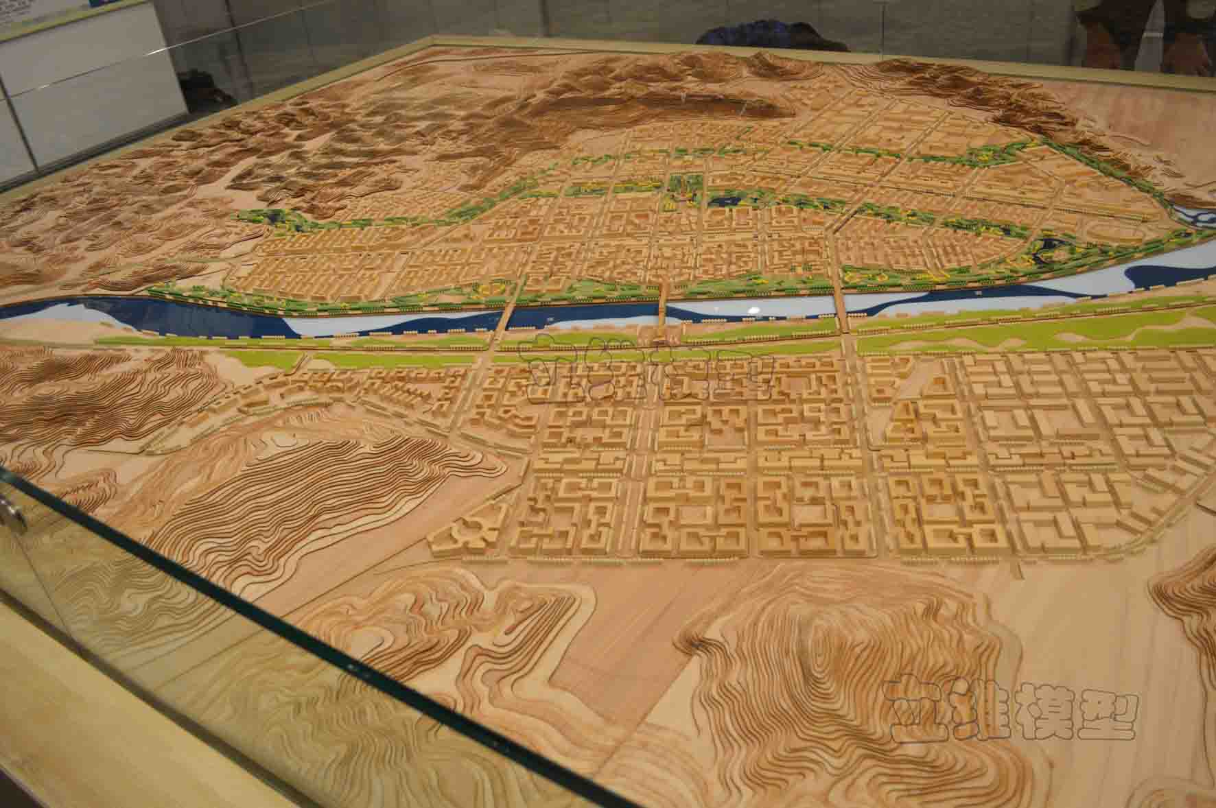 北川新城景观规划模型1:2000