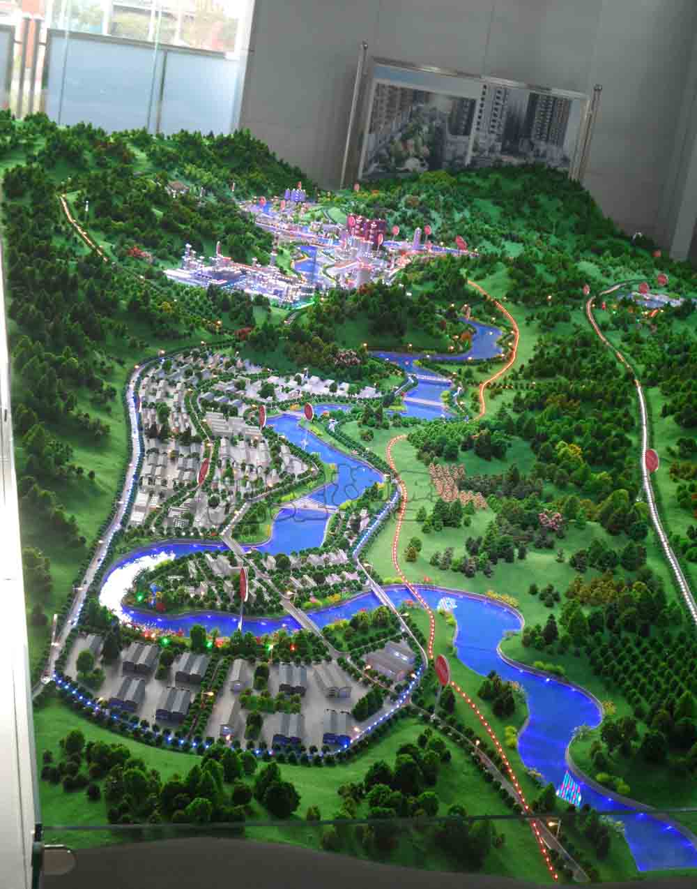 六盘水市柏果镇规划模型1：800