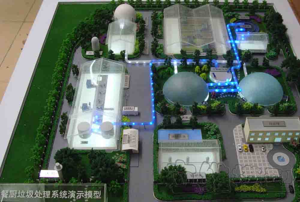 餐厨垃圾处理厂模型1：100