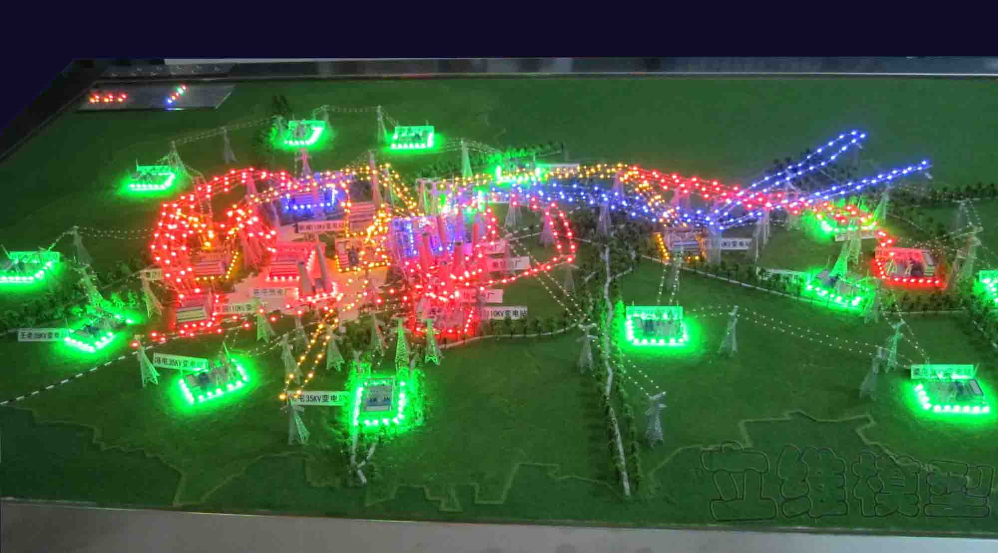 国家电网茌平变电站模型