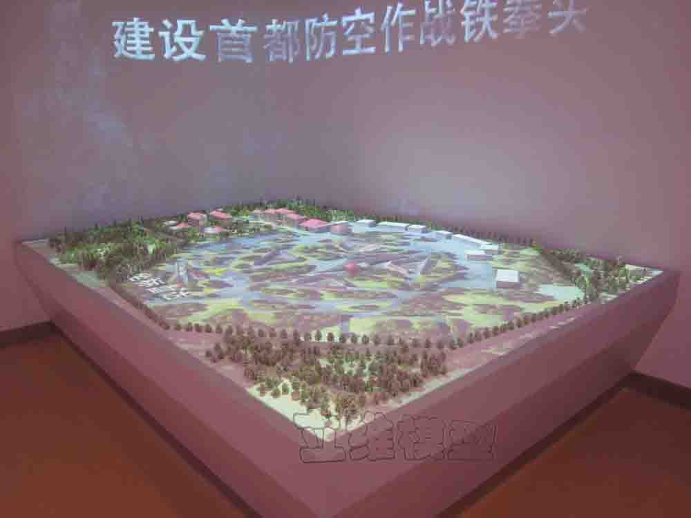 某部队防空电子沙盘模型1：100